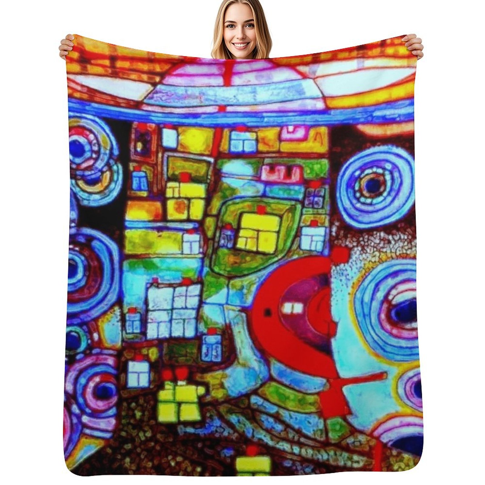Qatar 813 neon Throw Blanket D - 3D Printing Qatar recension och pris