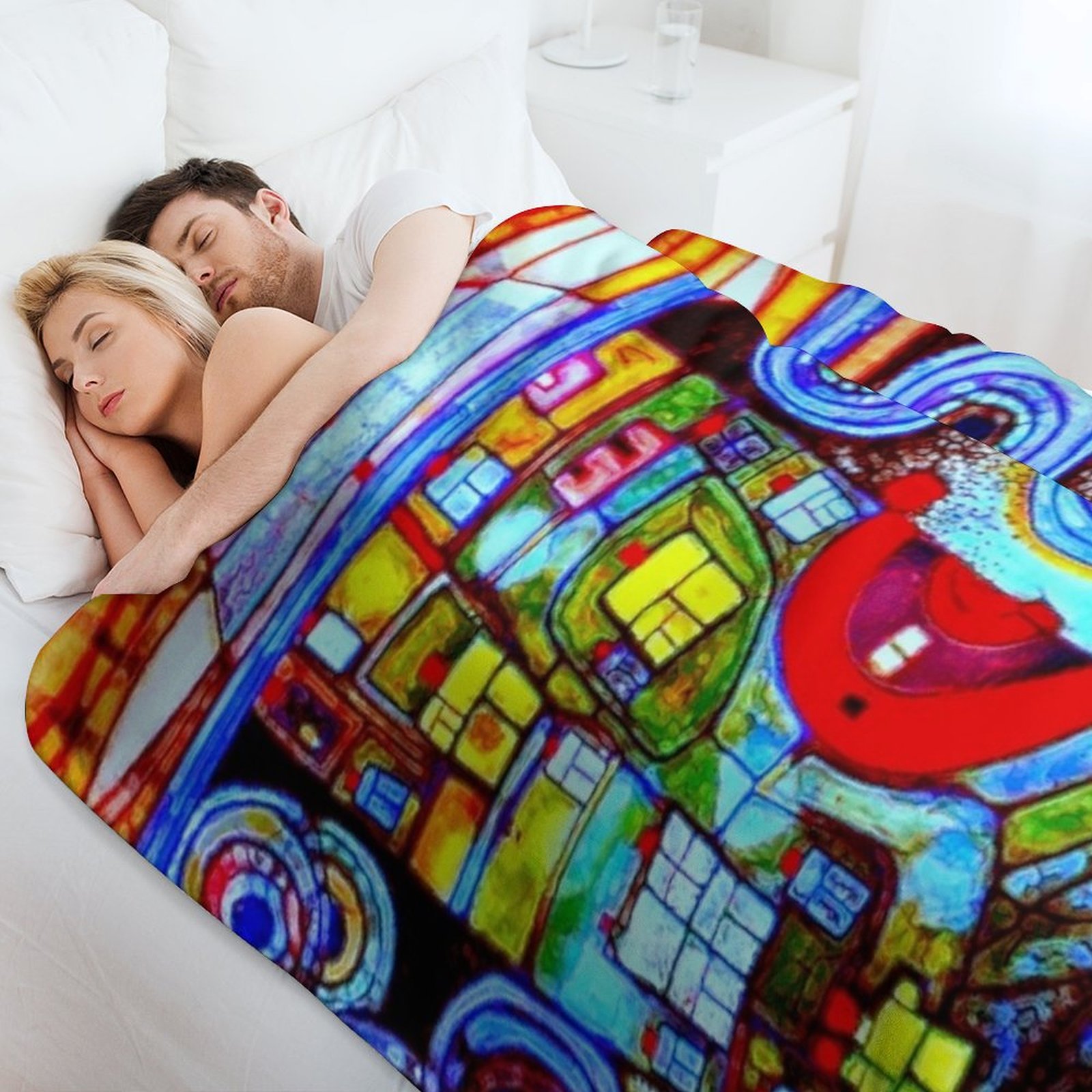 Qatar 813 neon Throw Blanket D - 3D Printing Qatar recension och pris