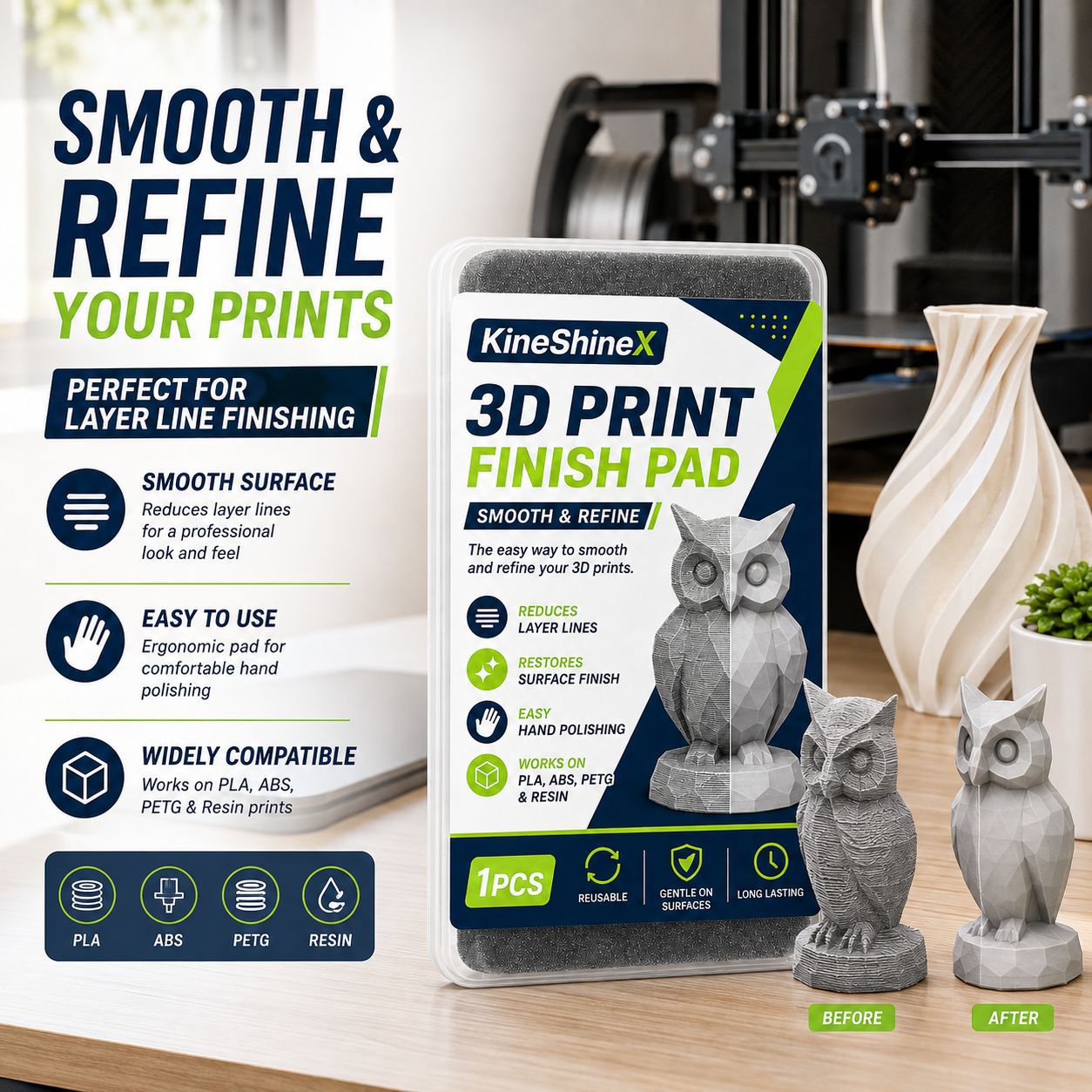 3D Print Finishing Pad, Reusab - 3D Printing Bambu Lab recension och pris
