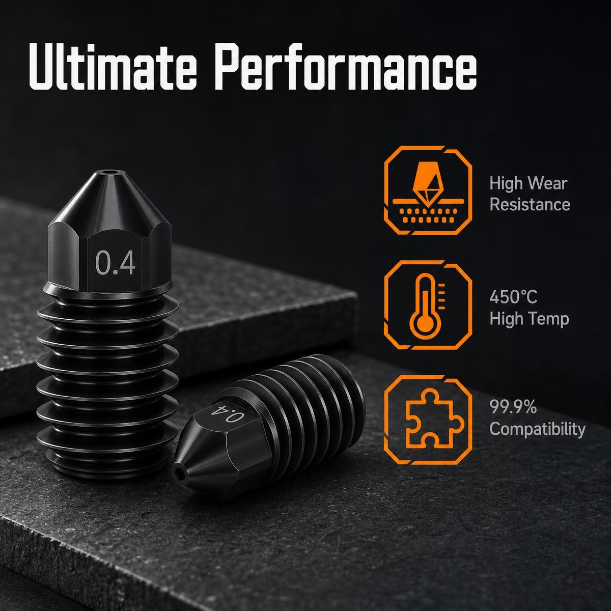 Detachable Hardened Steel 3D P - 3D Printing Bambu Lab recension och pris
