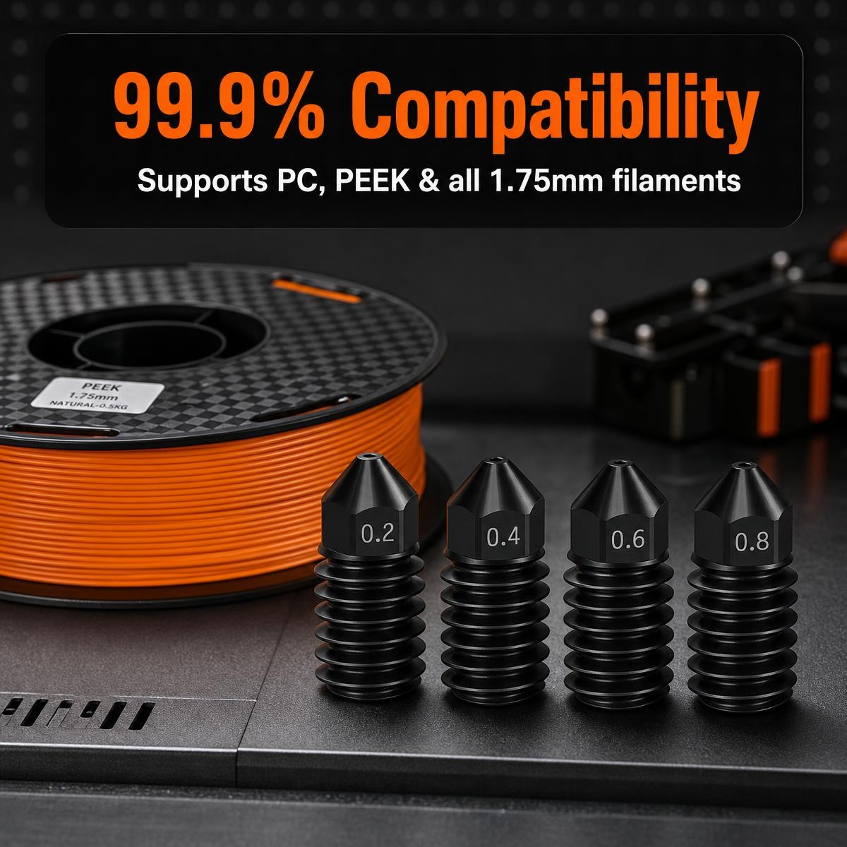 Detachable Hardened Steel 3D P - 3D Printing Bambu Lab recension och pris